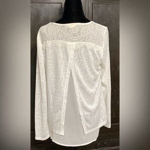 Adiva off white oversized blouse. Size medium